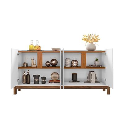 Conjunto Sala De Estar Completo Seville Branco Cedro