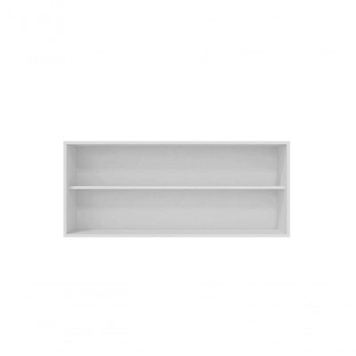 Armário Aéreo De Cozinha Andréia 120 Cm Com 3 Portas Amêndoa/Preto