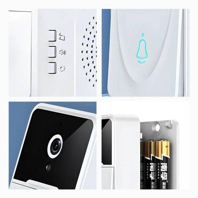 Campainha Com Câmera Sem Fio Inteligente Interfone Com áudio