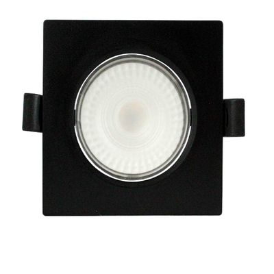 Spot Led 7w Quadrado 6500k Preto Bivolt Foxlux