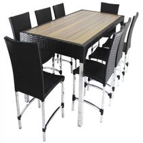 8 Cadeiras Cannes E Mesa Retangular Com Tampo Trama Original Argila