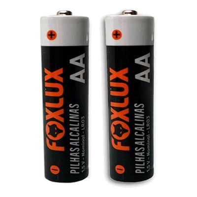 Kit 4 Pilha Alcalina Pequena Aa Foxlux