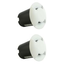 Kit 2 Spot Led Baliza 1,5w Bc 3000k 4 Fachos Foxlux