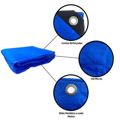 Lona Famastil Azul 04 X 03 M 110 G-m2