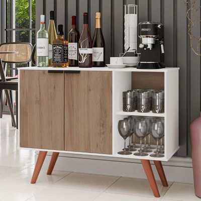 Balcão Buffet Cantinho Do Café Bianca Freijó-branco Z34 - Mpozenato