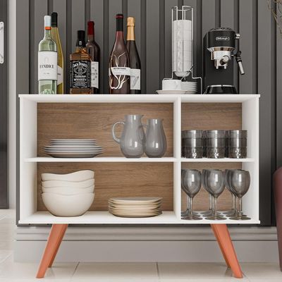 Balcão Buffet Cantinho Do Café Bianca Freijó-branco Z34 - Mpozenato
