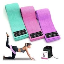 Kit 3 Faixas Elásticas De Exercício Hip Resistance Bands