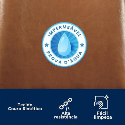 Cadeira Lavínia Couríssimo Amarula/aço Champanhe - Salaone Couríssimo Amarula/aço Champanhe