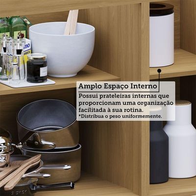 Balcão Cozinha P/ Pia 120cm 3 Pts C/ Tampo Elegance Luciane Freijó Quartzo Bege