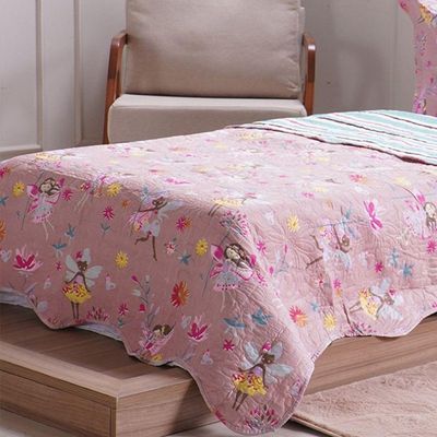 Kit Colcha Casal Ultra Lisse Kids New Rolinho 210x230cm Fairy Tale
