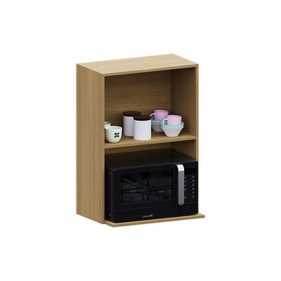 Nicho Micro-ondas 60cm Elegance Luciane Móveis Freijó/cinammon