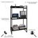 Estante Kuadra 60x40x104cm Com 03 Prateleiras Preto ônix / Est.preta