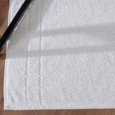 Kit Toalha Hotelaria Banho Rosto E Piso 380g-m² Algodão Branco