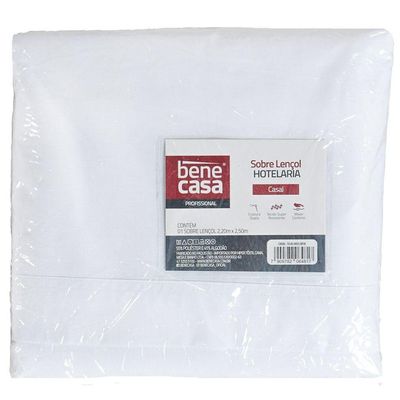 Sobre Lençol Solteiro Hotelaria 160x250cm Branco