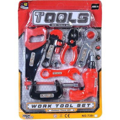 Brinquedo Kit Ferramentas Kids 9 Peças