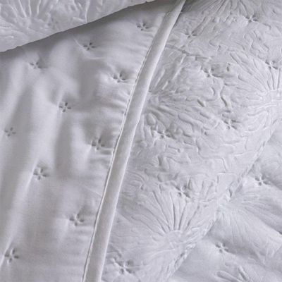 Kit Colcha Queen Sensatti 3d Embossed 240x260cm Branco