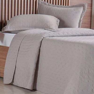 Kit Colcha Casal Miraggio New Soft 220x240cm Cahsmere