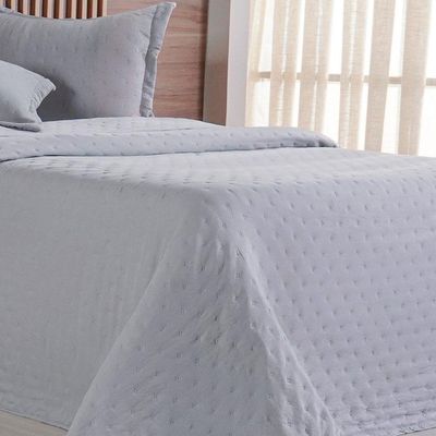 Kit Colcha Casal Miraggio New Soft 220x240cm Platina