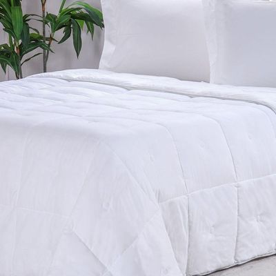 Edredom Casal Toque De Plumas 260 Fios New 180x220cm Branco