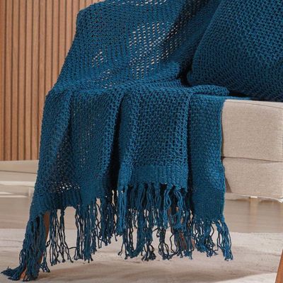 Peseira Decorativa Atacama New 80x250cm Azul Cobalt