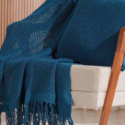 Peseira Decorativa Atacama New 80x250cm Azul Cobalt