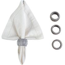 Kit 4 Porta Guardanapos Requinte Zinco