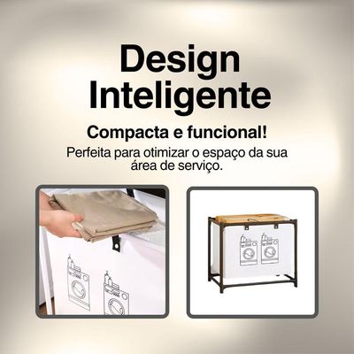 Cesto Organizador De Roupa Multiuso Prática E Elegante Para A Organização Em Sua Casa