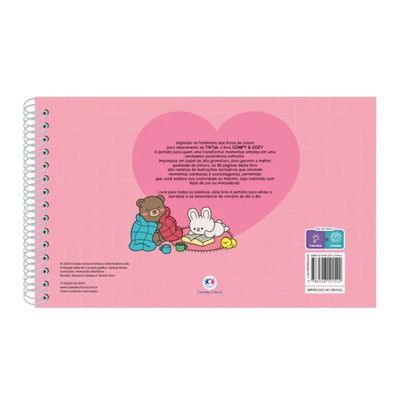 Comfy Cozy Rosa 48 Páginas Capa Dura - Ciranda Cultural