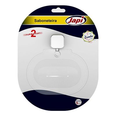 Saboneteira Samba Quadrado Cromado - Japi