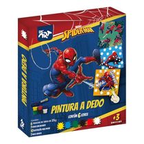 17506858206110 Pintura A Dedo Conjunto 18 Peças Pincel Tinta Infantil Dac