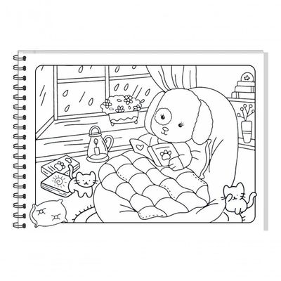 Kit 2 Livros De Colorir Comfy Capa Holográfica Verde E Rosa