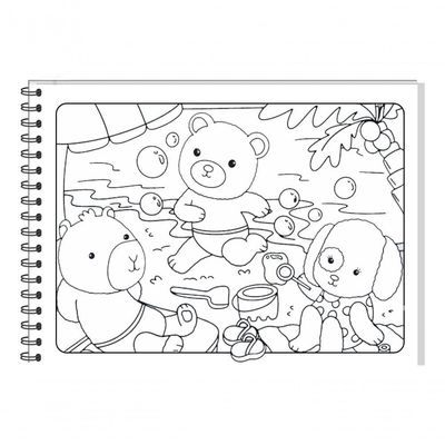 Kit 2 Livros De Colorir Comfy Capa Holográfica Verde E Rosa