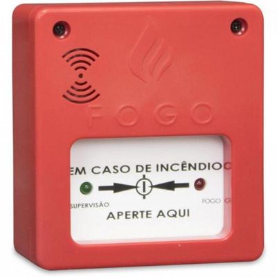 Acionador Manual Com Sirene 12V/24V Convencional Segurimax