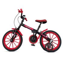 Bicicleta Aro 16 Infantil Com Rodinhas E Buzina 3 A 7 Anos Meninos Meninas Vermelho