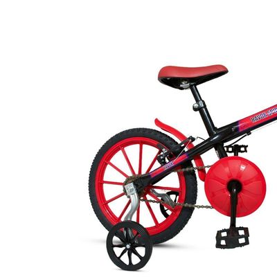 Bicicleta Aro 16 Infantil Com Rodinhas E Buzina 3 A 7 Anos Meninos Meninas Vermelho