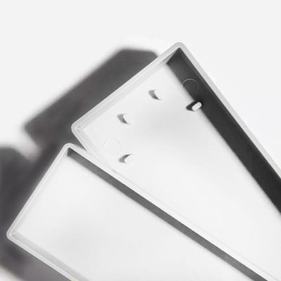 Ralo Oculto Linear De Embutir 5x50 Para Porcelanato Branco