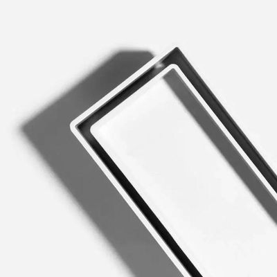 Ralo Oculto Linear De Embutir 5x50 Para Porcelanato Branco