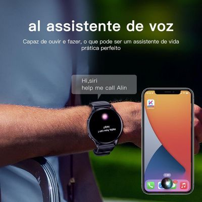 Relógio Inteligente Gw5 1,39 Polegadas Nfc Bluetooth 5.2 100+ Esportivo Preto