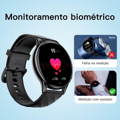 Relógio Inteligente Gw5 1,39 Polegadas Nfc Bluetooth 5.2 100+ Esportivo Preto