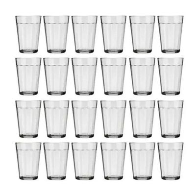Jogo 24 Copos De Vidro Americano Tradicional Nadir Figueiredo 190ml Cerveja Boteco Bar
