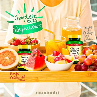Kit 03 óleo De Linhaca 500 Mg Maxinutri 60 Capsulas