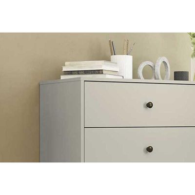 Cômoda de Quarto MB 1059 c/ 1 Porta e 4 Gavetas 100cm Mel - Movelbento