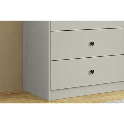 Cômoda de Quarto MB 1059 c/ 1 Porta e 4 Gavetas 100cm Mel - Movelbento