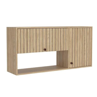 Armário Aéreo p/ Cozinha Torino c/ 2 Portas 120cm Mel - Movelbento