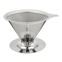 Coador De Cafe Aço Inox Reutilizavel Ecologico grande