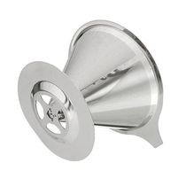 Coador De Cafe Aço Inox Reutilizavel Ecologico grande