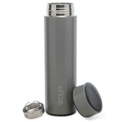 Garrafa Térmica Wolff com Termômetro Led Cinza - 500ml