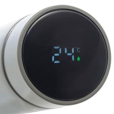 Garrafa Térmica Wolff com Termômetro Led Cinza - 500ml