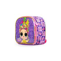 Lancheira Escolar Infantil Feminina LOL Premium Roxa