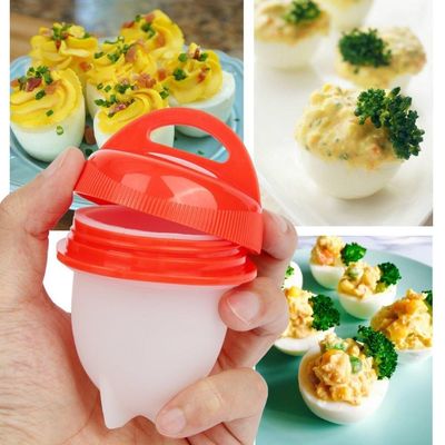 Kit 2 Formas Para Cozinhar Ovos, Silicone Bpa Free - Design Inovador